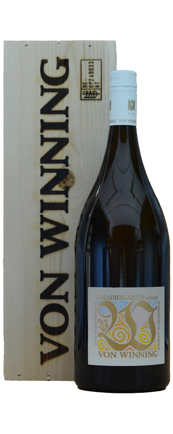 Magnum (1,5 L) Von Winning Deidesheimer Paradiesgarten Riesling in OHK 2022