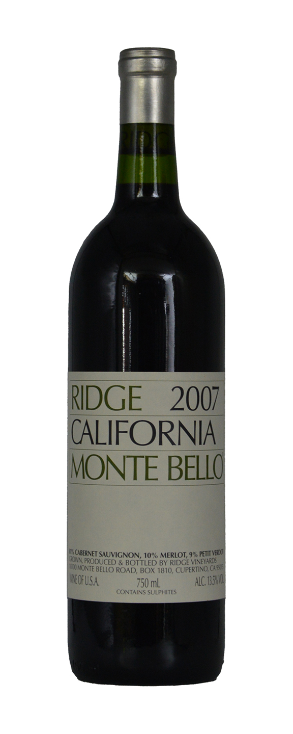 US00017 Ridge Vineyards Monte Bello 2007