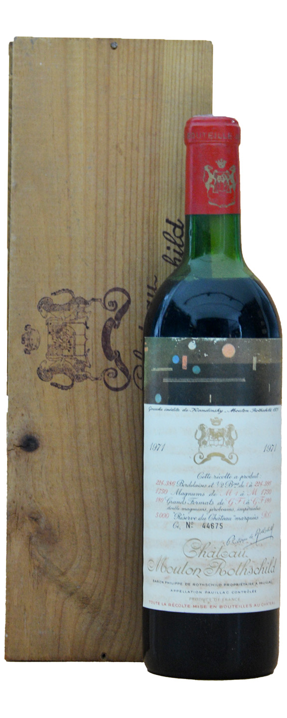 Chateau Mouton Rothschild 1er Cru Classe 1971 in 1er OHK