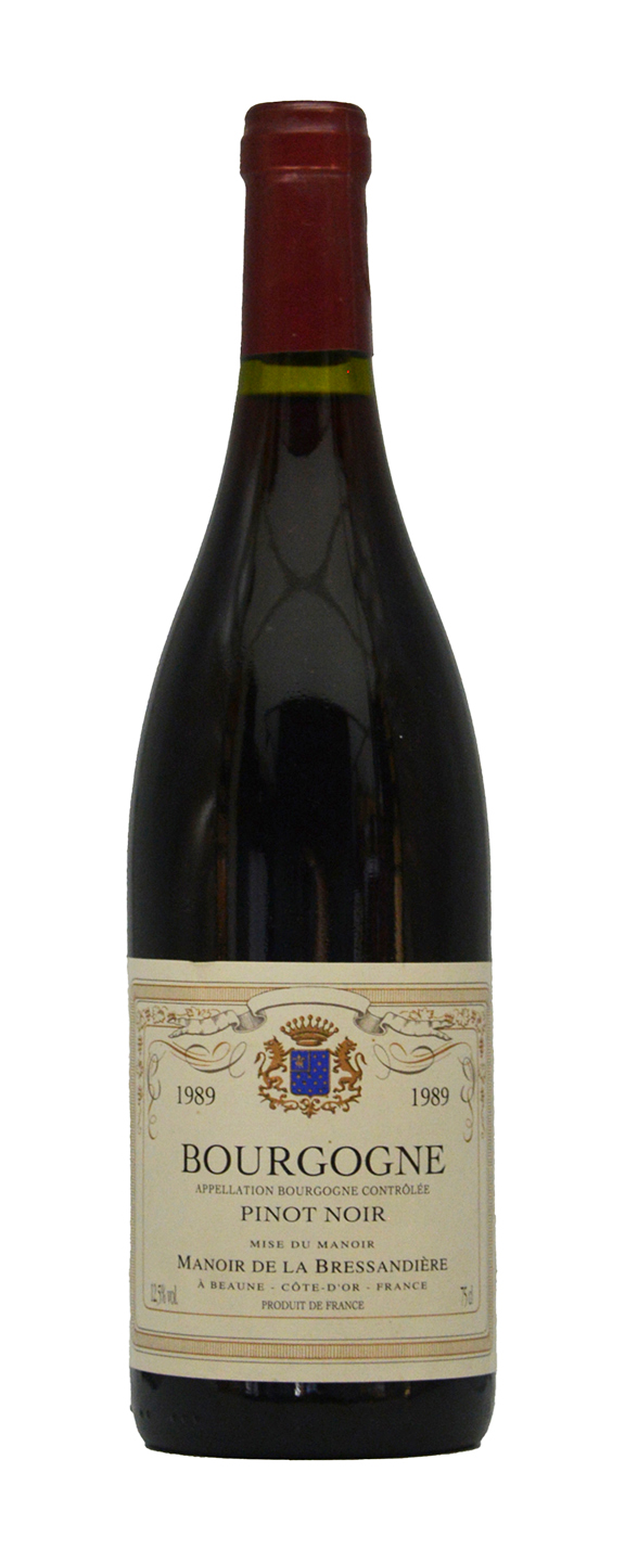Manoir de la Bressandiere Bourgogne Pinot Noir 1989