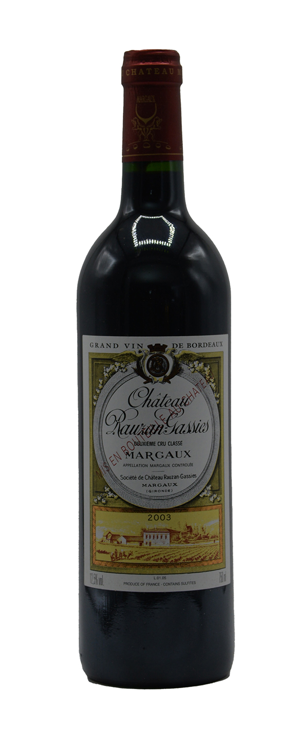 Chateau Rauzan Gassies 2eme Cru Classe 2003
