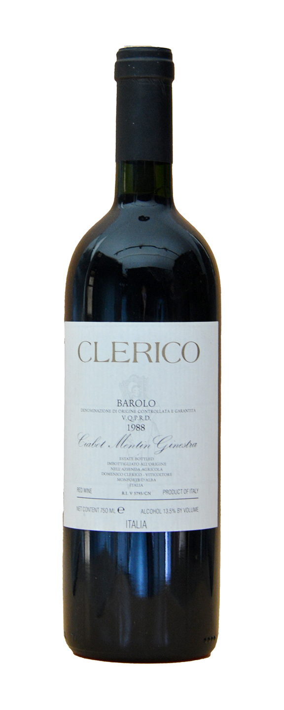 Domenico Clerico Ciabot Mentin Ginestra Barolo 1988