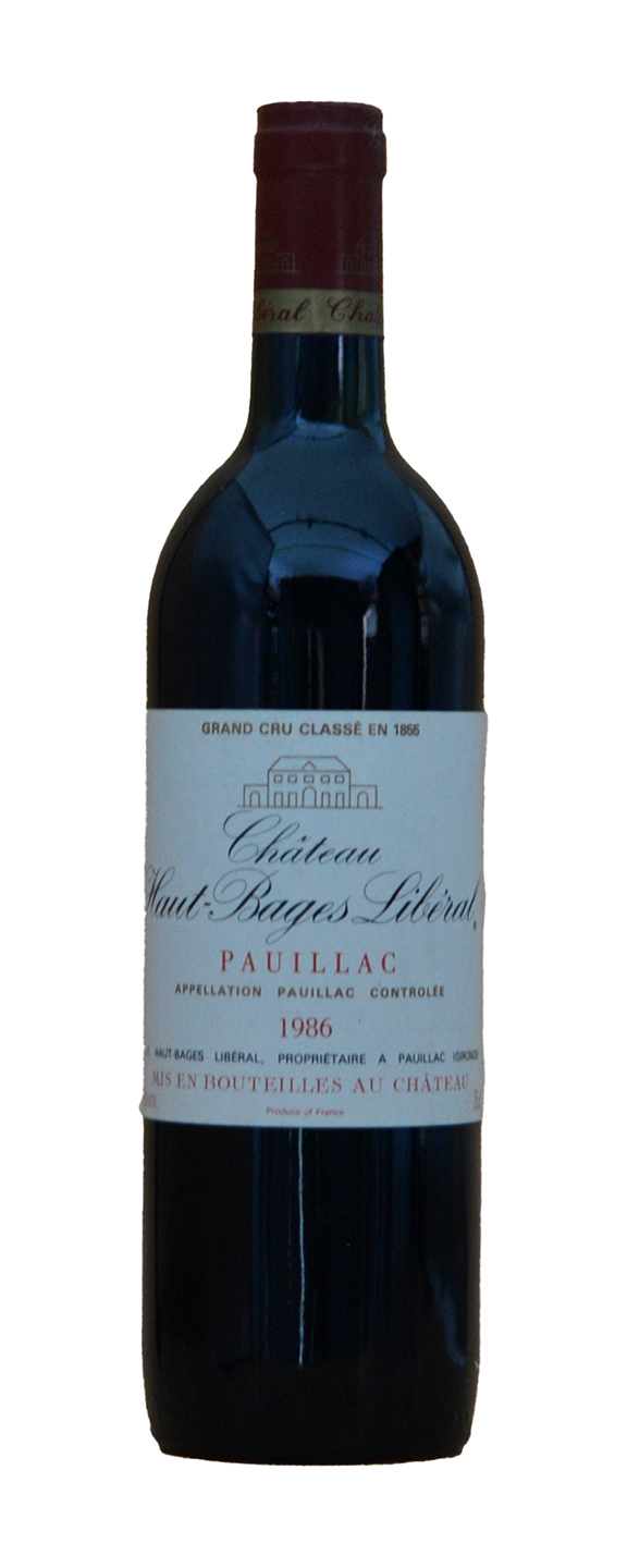 Chateau Haut-Bages Liberal Grand Cru Classe 1986