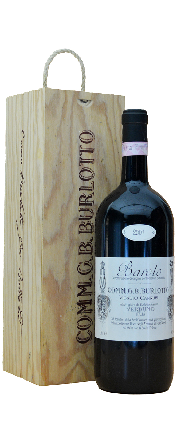 Magnum (1,5 L) G. B. Burlotto Cannubi Barolo in OHK 2001