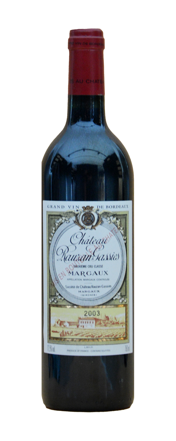 Chateau Rauzan Gassies 2eme Cru Classe 2003