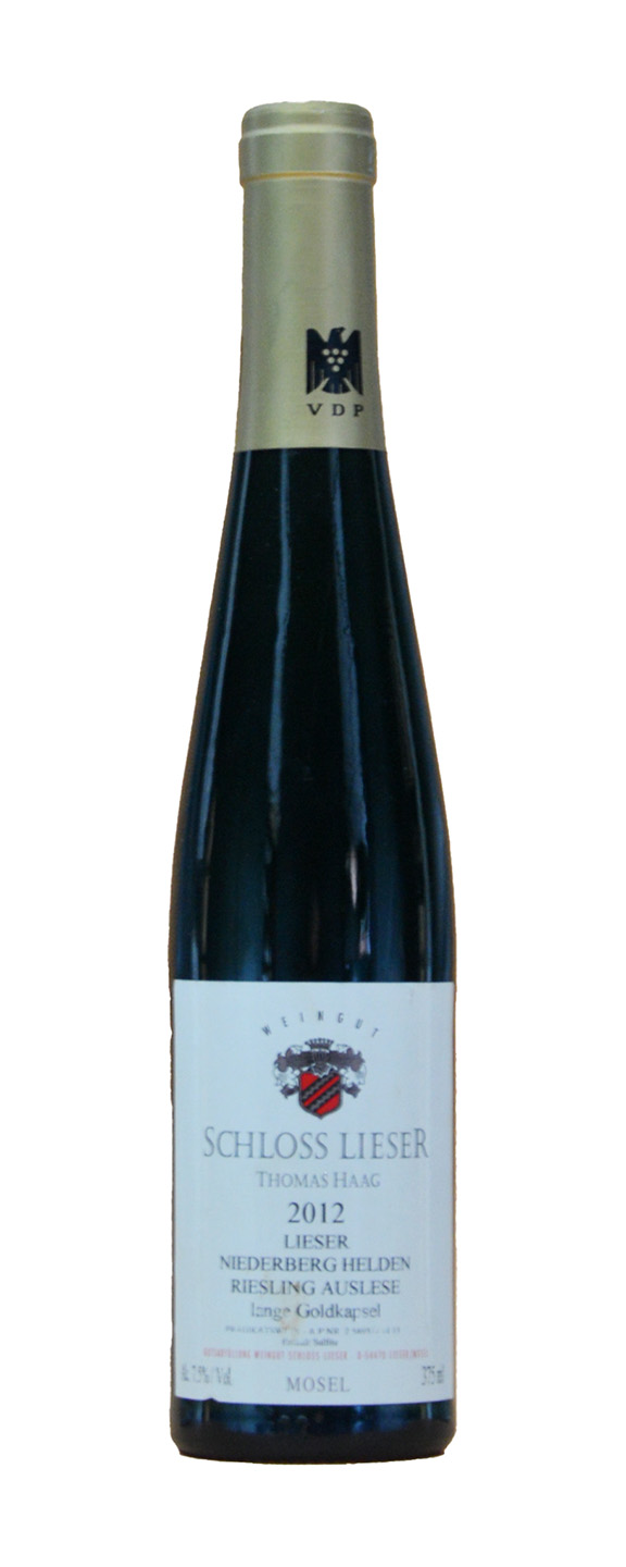(0,375 L) Schloss Lieser Lieser Niederberg Helden Riesling Auslese lange Goldkapsel 2012