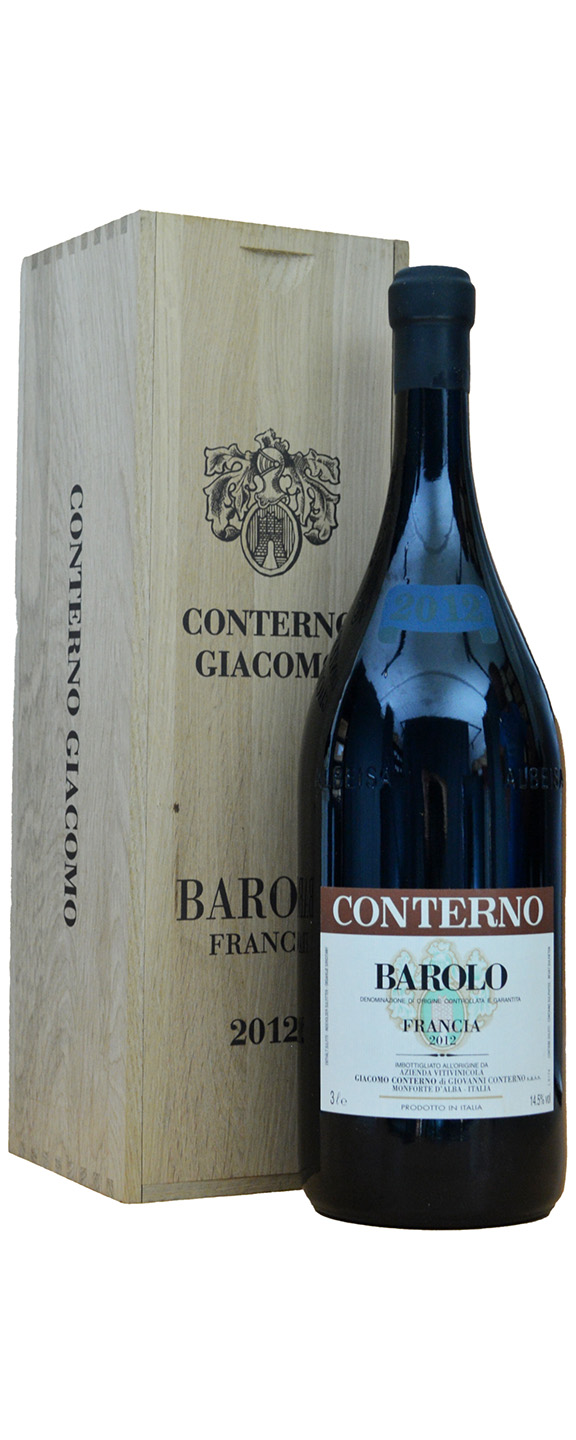 Doppelmagnum (3,0 L) Giacomo Conterno Francia Barolo in 1er OHK 2012